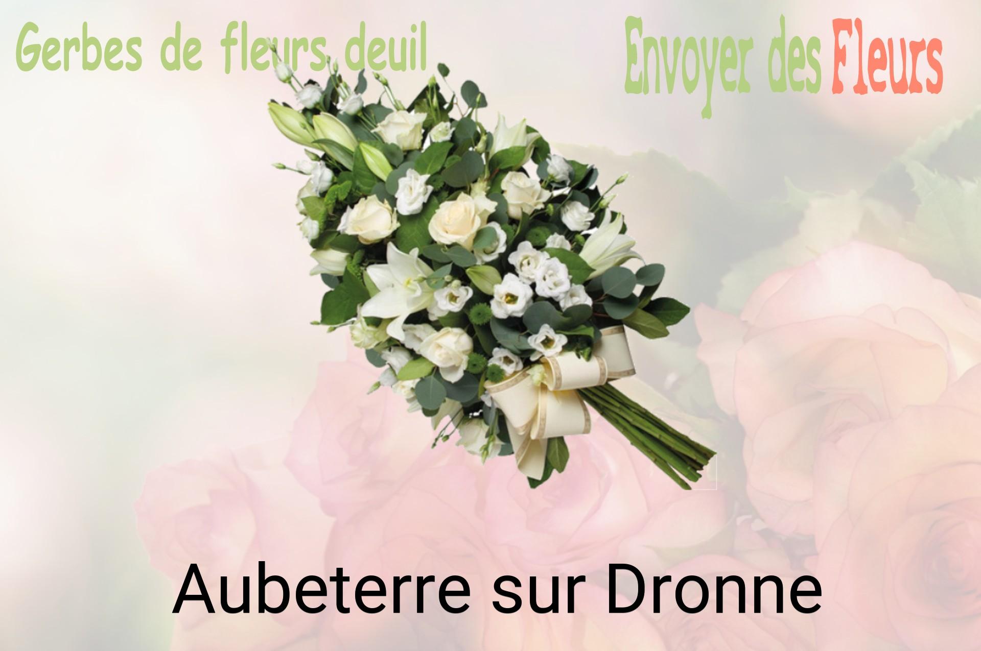 Gerbe de fleurs de deuil livrée à Aubeterre-sur-Dronne